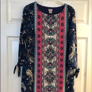 Chicos paisley work dress
